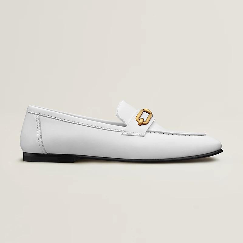 Giày Hermes Colette Loafer Nữ Trắng